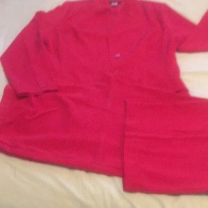 A 2PC Red pant suit size 18 T